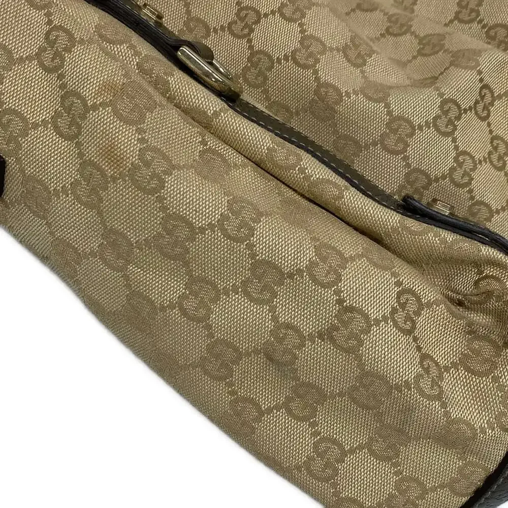 Gucci GG Pattern, Abbey Tote Bag 130736 Beige Gold Jacquard Leather